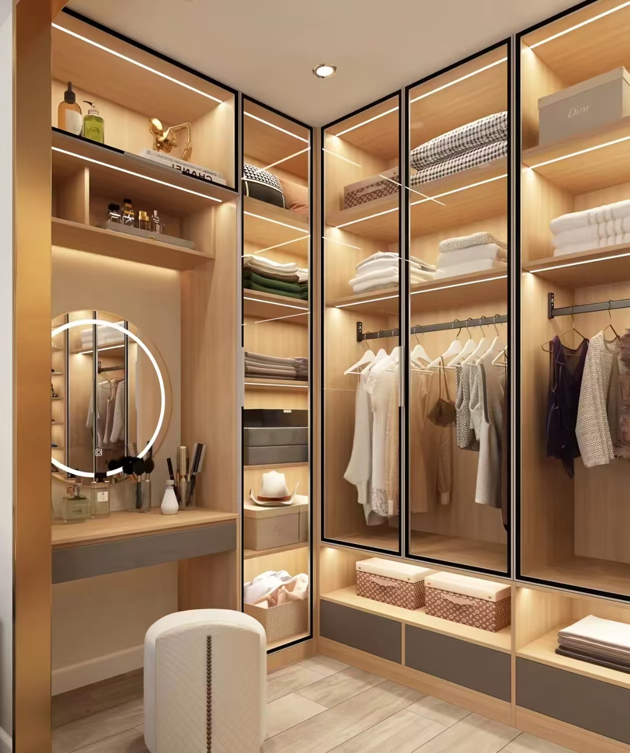 光影矩阵与通透收纳