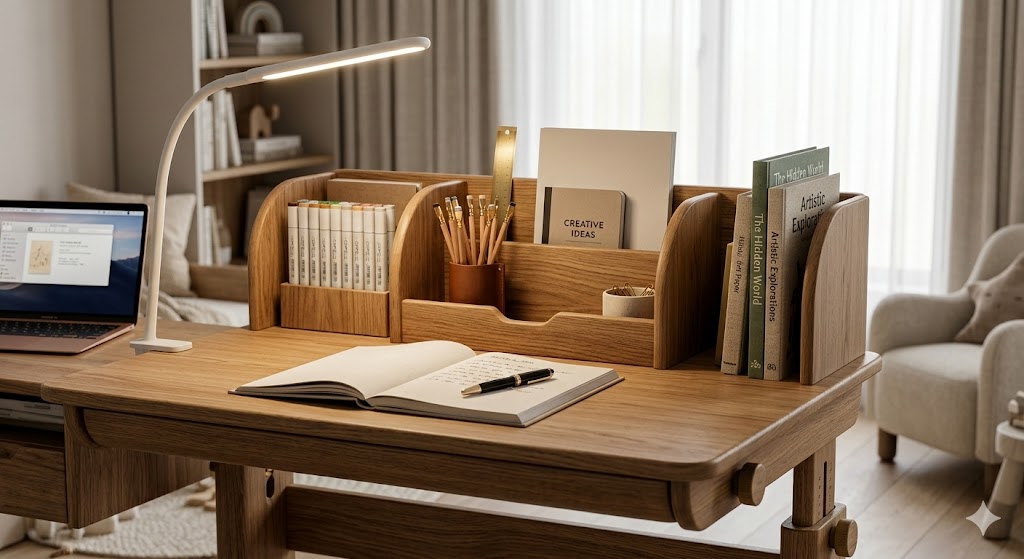 会成长的书桌系统与光线策略