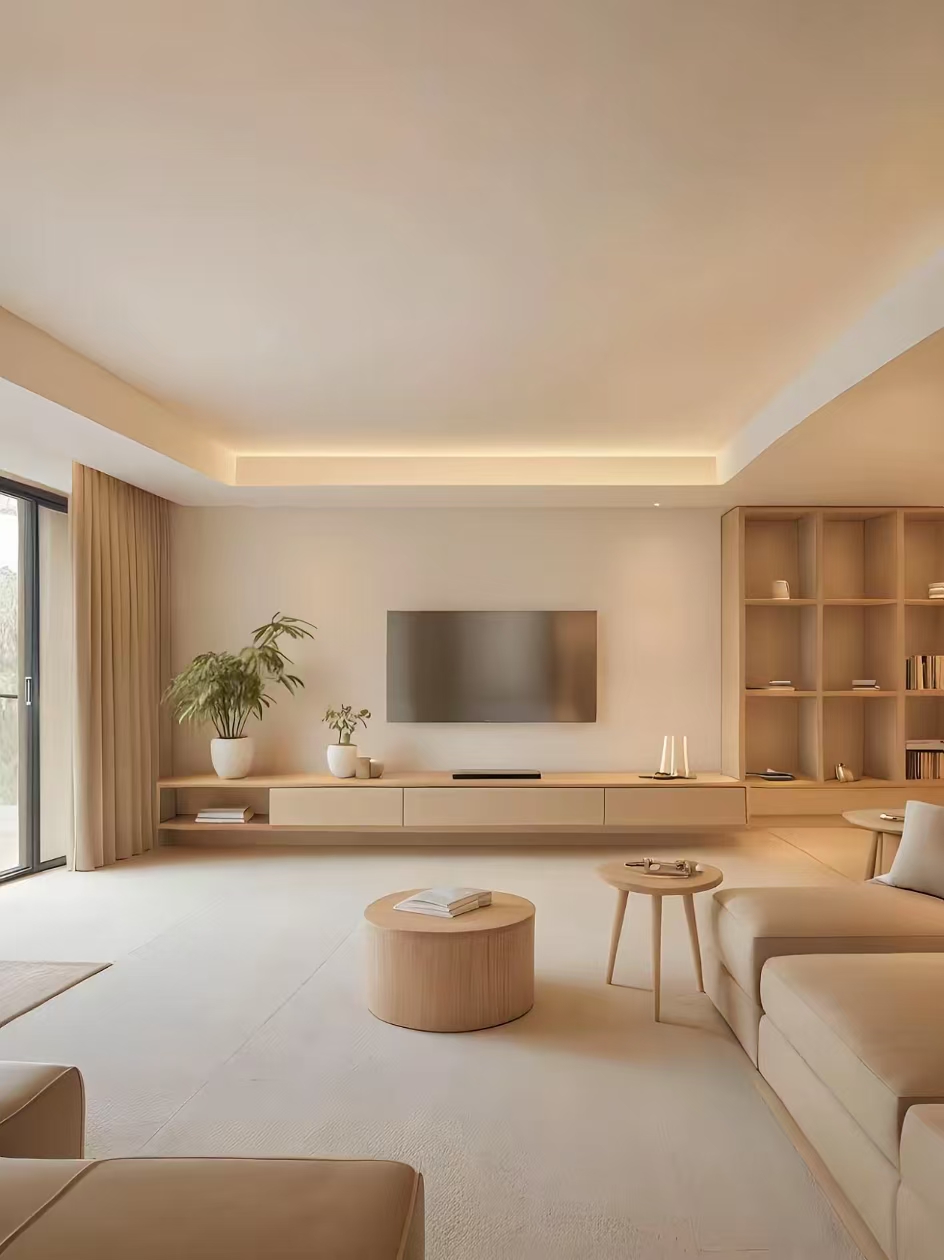 悬浮木作与光影陈列